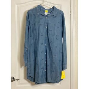 Disney Denim Tunic Long Sleeve (Medium)